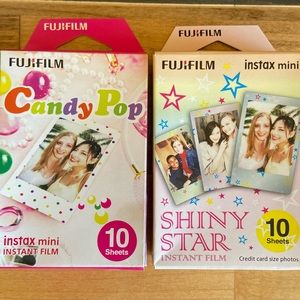 Fujifilm Instax Mini Instant Candy Pop and Shiny Star Film